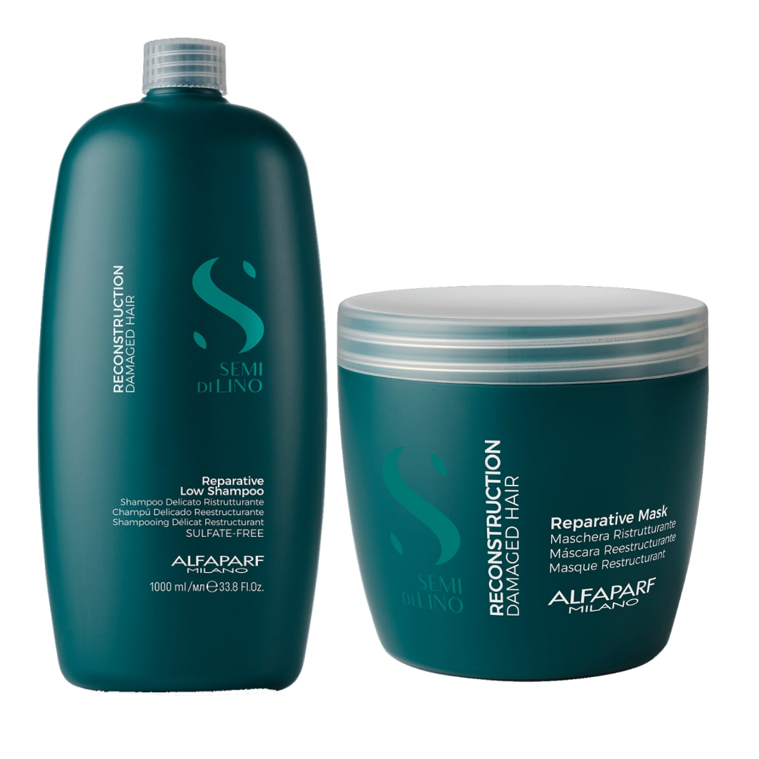 SHAMPOO 1LT + MASCARILLA 500GR RECONSTRUCION