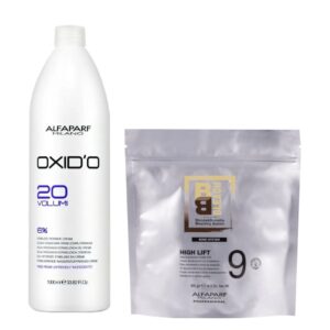 KIT DECOLORANTE HIGH LIFT 9 TONOS 400GR + OXIDANTE 20VOL 1LT
