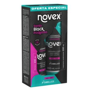 Kit Shampoo + Acondicionador Santo Black 300ml