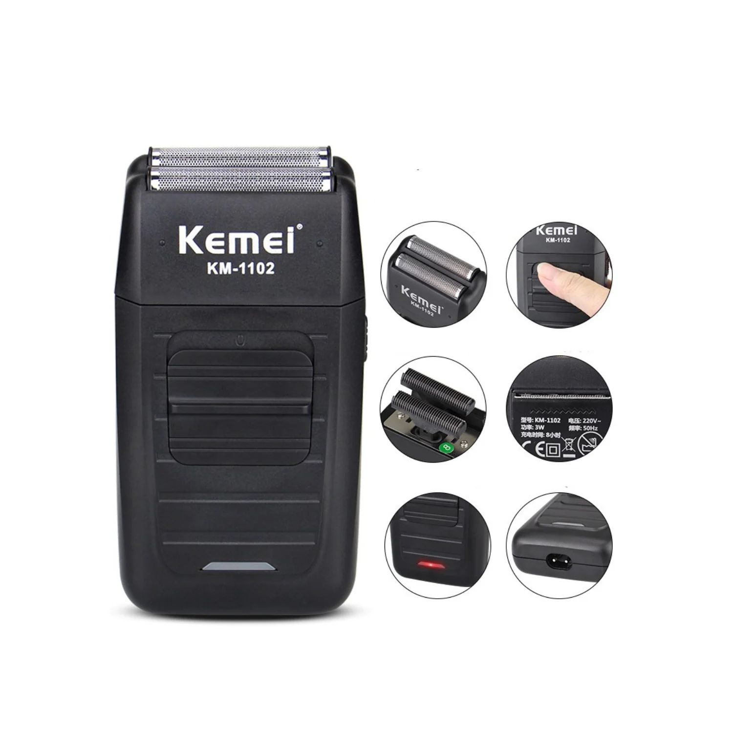 MAQUINA SHAVER KEMEI KM-1102 - Imagen 2
