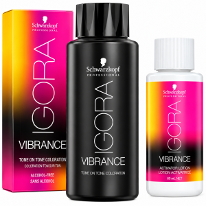 Tintura Schwarzkopf IGORA VIBRANCE con loción activadora 60 ml